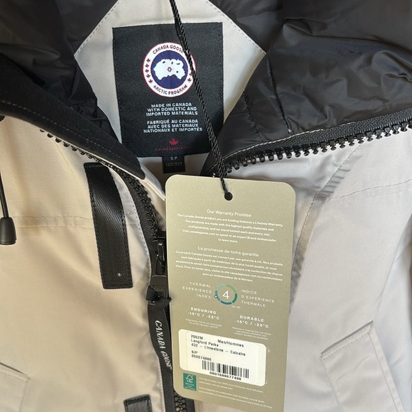 Canada Goose NWT Men's Langford Heritage Parka Jacket Size S Limestone (Beige) - Picture 7 of 8